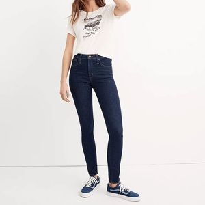 Madewell Size 24 10" High Rise Skinny Jeans in Lucille Wash